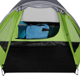 NILS CAMP Discovery Zelt für 4 Personen in Grün-Grau - Campingzelt mit Vorraum für Outdoor & Familie