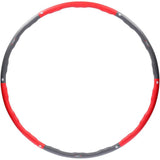 Hula Hoop Reifen 100 cm mit Massagenoppen zum Abnehmen Rot/Grau | HMS HHP002