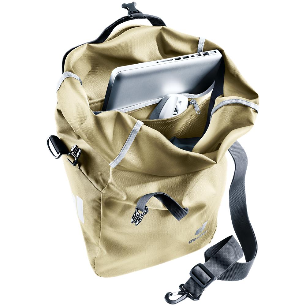 deuter Valbona 20+5, Fahrradtasche, desert (beige), 25L, Hinterradtasche