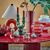 Bloomingville Annhelene Vase bunt - Glas Vase modern Color Block für Wohnzimmer & Deko
