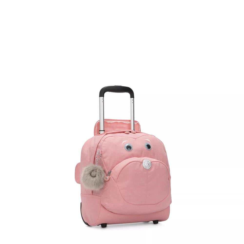 Kipling NUSI, Kinder-Schultasche mit Rollen, Bridal Rose (rosa), Schulranzen mit Trolleyfunktion