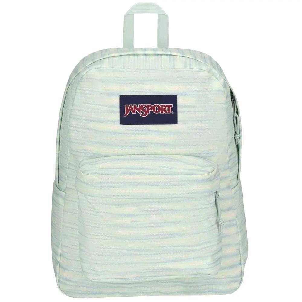 JanSport SuperBreak One Rucksack in 70s Space Dye Fresh Mint – leichter Schul‑ & Freizeitrucksack 25 L