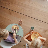 Mushie Silikon-Platzdeckchen, Cambridge Blue, Tischset, BPA-frei