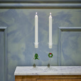 Bloomingville Branton Kerzenhalter Klar Glas 2er Set für Stabkerzen Weihnachtsdeko