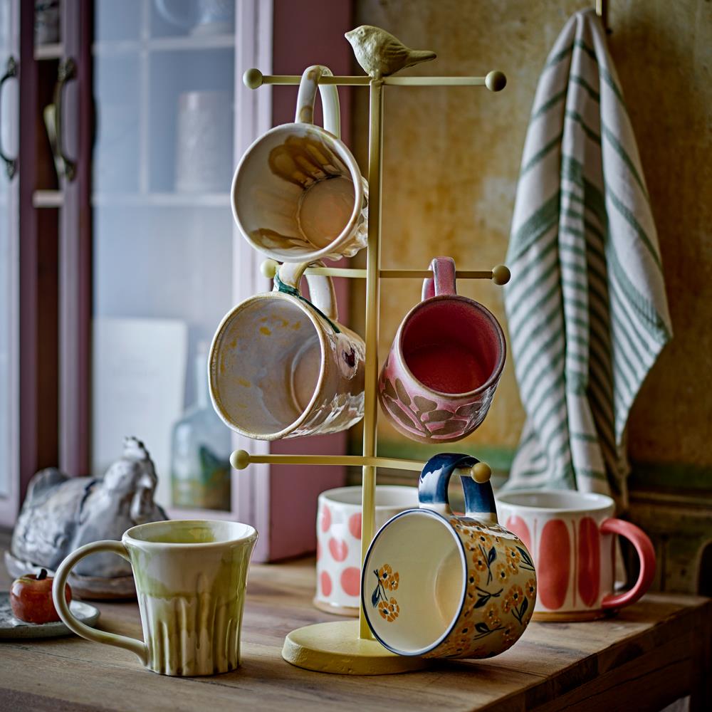 Bloomingville Joseph Becher grün aus Steingut – 4er Set für Kaffee, Tee & Tischdeko