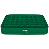 NILS CAMP Campingmatratze Doppelbett grün 200x145x35 cm mit elektrischer Pumpe Gästebett