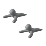 Umbra Buddy Türstopper, Türpuffer für jeden Untergrund in Anthrazit, 2er Set