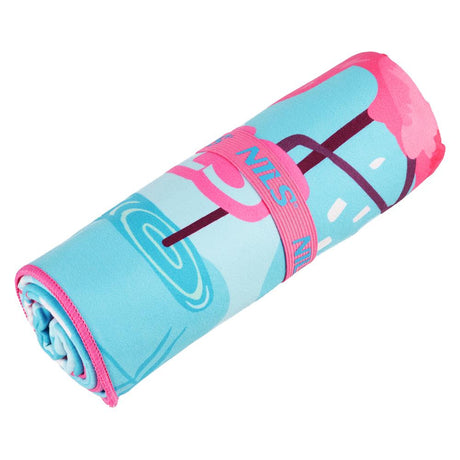 NILS Mikrofaserhandtuch 160x80 cm Flamingos - schnelltrocknendes Handtuch für Camping, Strand & Sport
