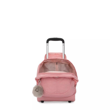 Kipling NUSI, Kinder-Schultasche mit Rollen, Bridal Rose (rosa), Schulranzen mit Trolleyfunktion