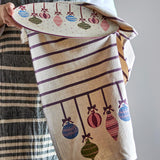 Bloomingville Ornamentia Küchenhandtuch Bunt Baumwolle 2er Set Weihnachtstuch