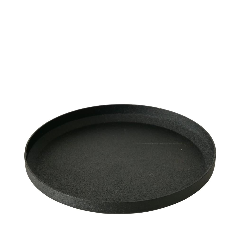 BOLTZE Kerzenteller Mio 3er Set Metall schwarz skandinavisch für Stumpenkerzen