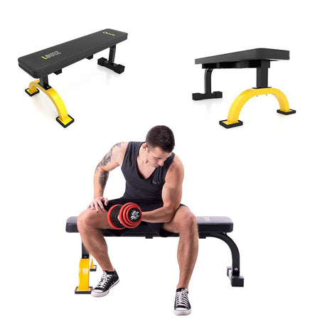 HMS Premium L8012 Flachbank Hantelbank 200 kg Trainingsbank