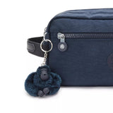 Kipling AGOT, Kulturtasche, Blue Bleu 2 (blau), Kosmetiktasche mit Reißverschluss & Fächern