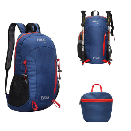 NILS CAMP Tagesrucksack Edge 22L in Dunkelblau - leichter Rucksack für Wandern, Radfahren & Reisen