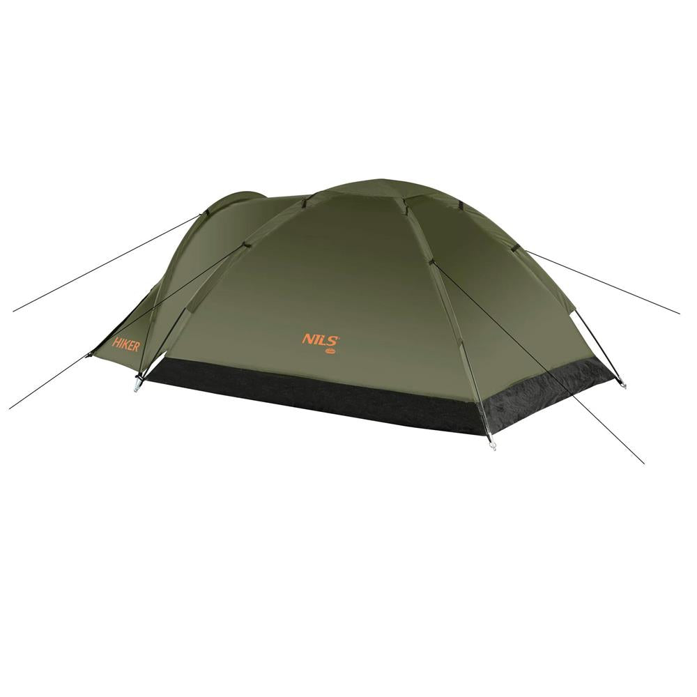 NILS CAMP Hiker Zelt für 2 Personen in Khaki - kompaktes Campingzelt mit Vorraum für Camping & Outdoor