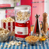 Ariete Party Time Popcorn Maker, Rot, Popcornmaschine Heißluft, Retro-Design, 50er Jahre-Stil