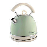Ariete Vintage Wasserkocher, Grün, 1,7L, Edelstahlgehäuse, 2000W, Elegantes Retro-Design