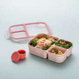 LocknLock To-Go Lunchbox 1,5 L, Rosa, 3 Fächer - Mikrowellengeeignet BPA-frei