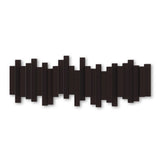 Umbra Stäbchen Garderobenhaken 49 x 18 x 3 cm Espresso 5 Haken Kunststoff Garderobenleiste