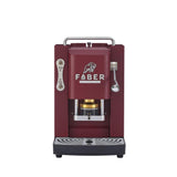Faber Pro Deluxe 3.0 Cherry Red Chrom ESE Pad Kaffeemaschine 44 mm