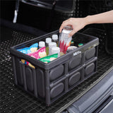 NILS CAMP faltbare Campingbox mit Tischfunktion 20L in Schwarz - kompakte Reisebox