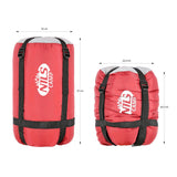NILS CAMP Schlafsack Größe L Dunkelrot-Grau - Mumienschlafsack für Outdoor, Trekking & Camping