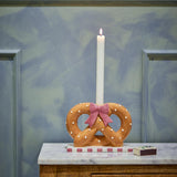 Bloomingville Pretzie Kerzenhalter Braun Keramik Brezel Weihnachtsdeko