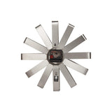 Umbra Ribbon Wanduhr Edelstahl Moderne Quarz Wanduhr aus gebogenem Metall