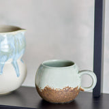 Bloomingville Paula Tasse aus Steingut in Braun 410 ml – große Tasse für Küche und Tischdeko