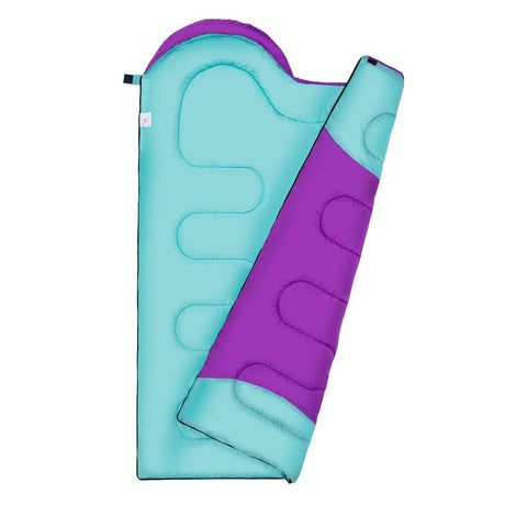 NILS CAMP Schlafsack Größe M Violett-Türkis - Mumienschlafsack für Outdoor, Trekking & Camping