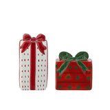 Bloomingville Marnia Salz- und Pfefferset Bunt Keramik 2er Set Weihnachtsdeko