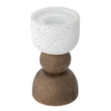 Bloomingville Marjun Teelichthalter, Braun, Polyresin D9xH16 cm