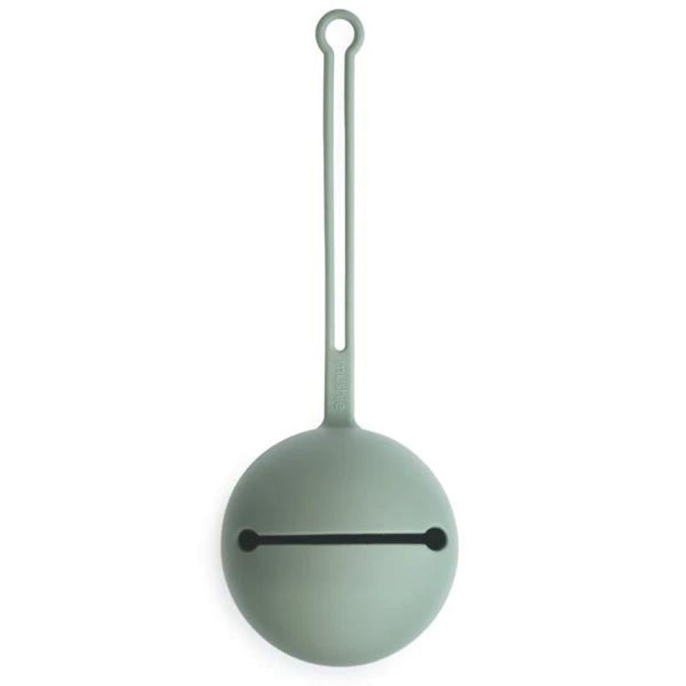 Mushie Schnulleretui, Cambridge Blue, Schnullerbox aus Silikon, BPA-frei