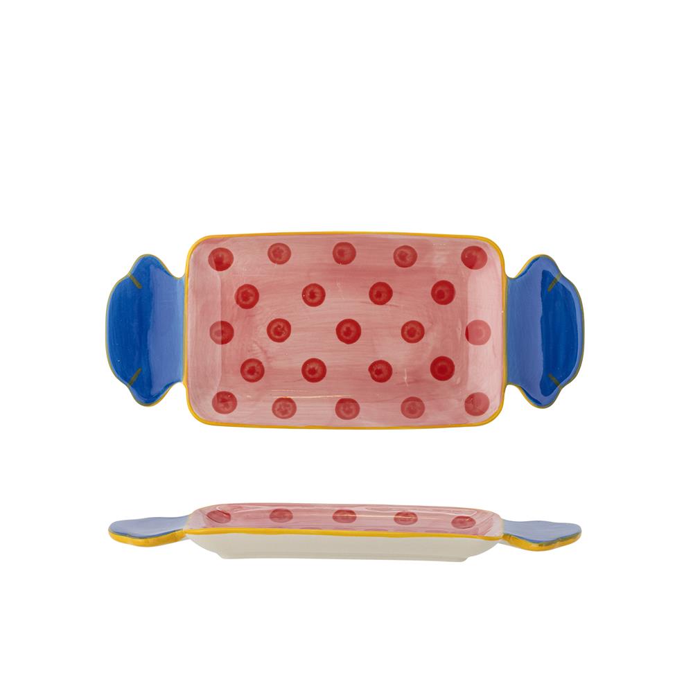 Bloomingville Caramella Bonbon Servierplatte Bunt Steingut 25,5x10,5cm