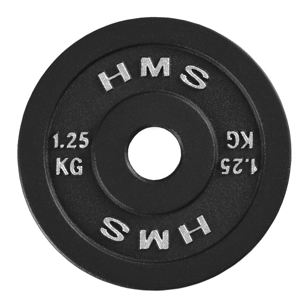 Hantelscheibe 1,25 kg Gusseisen 30 mm Gewichtsscheibe | HMS TCN01
