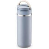 LocknLock Edelstahl Trinkflasche 475ml Blau, rutschfest, leicht, Griff
