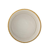 Bloomingville Woodsby Schalen 4er Set Steingut grün Holzoptik 390 ml