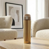 NILS Thermobecher 500 ml Edelstahl Gold Isolierbecher auslaufsicher