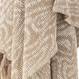 Bloomingville Okapi Decke Braun Baumwolle 160x130 cm Wohndecke