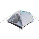NILS CAMP Rocker Zelt für 3 Personen in Grau - Campingzelt mit Vorraum für Outdoor, Trekking & Camping