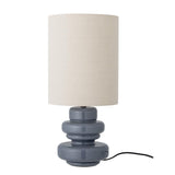 Bloomingville Fabiola Tischlampe Blau Glas D24xH51 cm – elegante Glaslampe