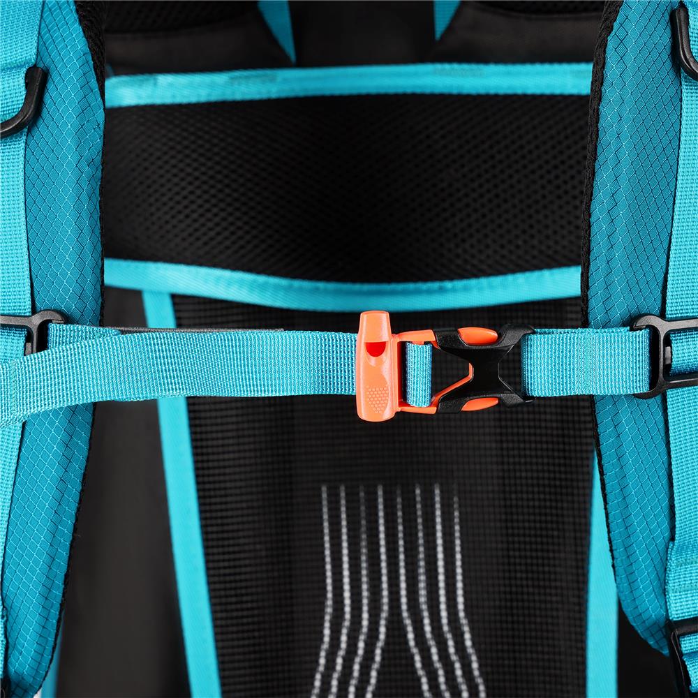 NILS CAMP Trekkingrucksack Rambler 40L in Blau - Outdoor Rucksack mit Belüftung & Regenhülle