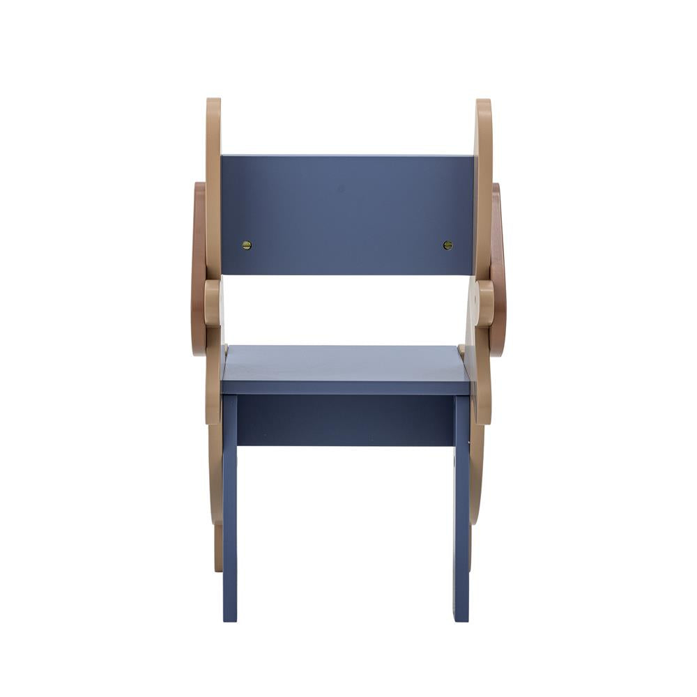 Bloomingville MINI Charlie Stuhl bunt - Kinderstuhl Hund Design Holz Stuhl Kinderzimmer Sitzmöbel