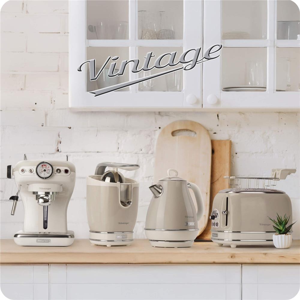 Ariete Vintage Standmixer, Beige, Glasbehälter 1,5L, Smoothie Maker, 1000W