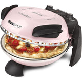 G3Ferrari elektrischer Pizzaofen Delizia 1200 W für Pizza Ø 31cm icy pink Pizzamaker mit feuerfestem Naturstein - Limitierte Edition