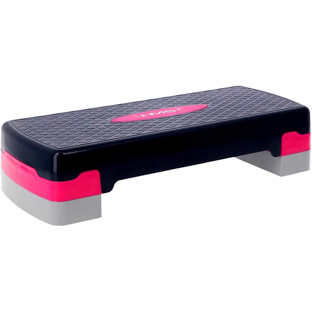 Aerobic Stepper 3-fach höhenverstellbar Schwarz/Pink für Fitness und Workout | HMS AS002