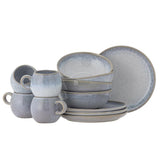 Bloomingville Paula Frühstück Set Blau Steingut 12-teilig