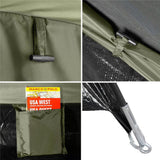 NILS CAMP Hiker Zelt für 2 Personen in Khaki - kompaktes Campingzelt mit Vorraum für Camping & Outdoor