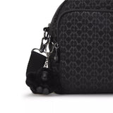 Kipling COOL DEFEA, mittelgroße Umhängetasche, Signature Emb (schwarz), Tasche mit vielen Fächern