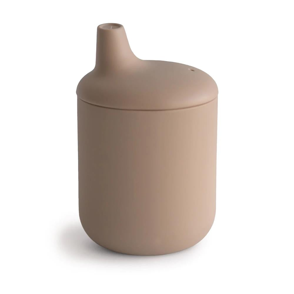 Mushie Silikon-Trinklernbecher, Natural, BPA-frei